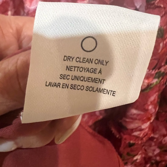 Sachin + Babi Ronnie Long Sleeve Pink Pleated Tie Front Midi Dress NWT - Picture 11 of 15